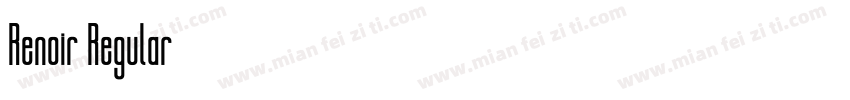 Renoir Regular字体转换